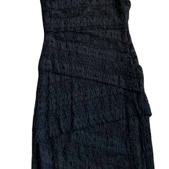 Little black Dress Anthropologie Bailey 44 Ines Column Lace Dress small - Picture 7 of 9